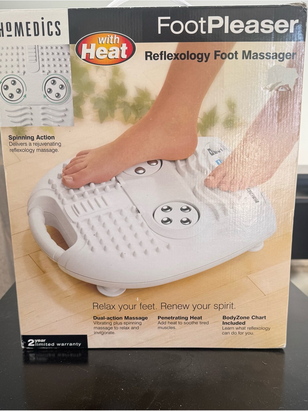 Foot massager box